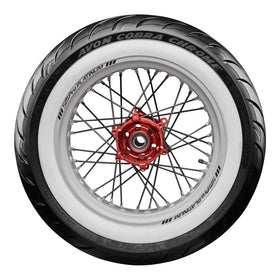 Avon Cobra Chrome 170/80B15 White Wall Rear Tyre (83H Rating) AV92