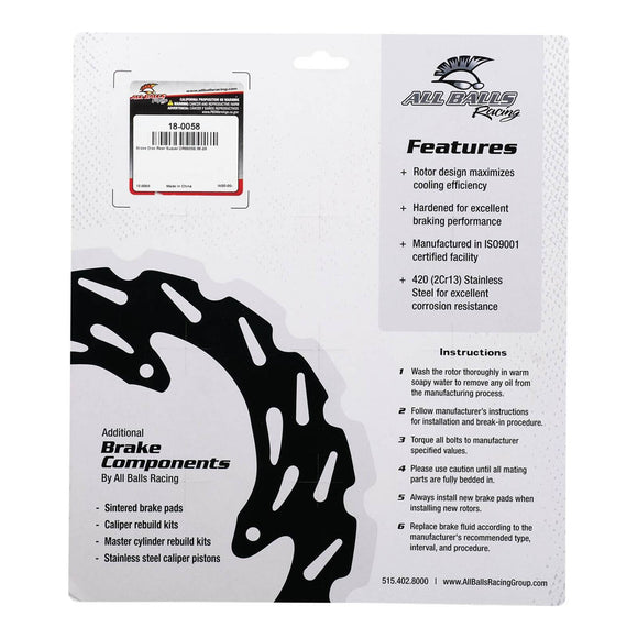 Brake Disc 18-0058