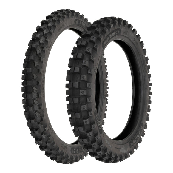 Anlida AM01 Tyre Set 80/100-21 Front & 100/90-19 Rear (NHS)