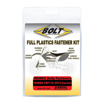Bolt Body Work Fastener Kit Honda CRF110 '13-Current (Works Kit)