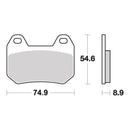 Brembo Prime Brake Pad Carbon Ceramic Rear 07BB2507