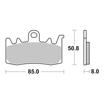 Brembo Xtra Brake Pad Sinter Front 07BB38SR