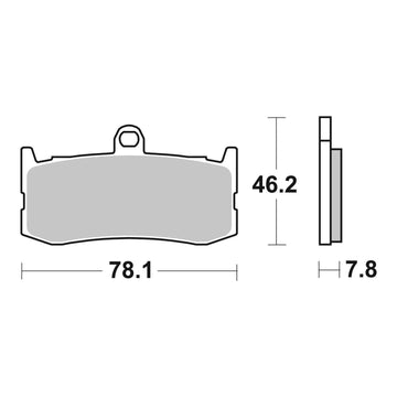 Brembo Xtra Brake Pad Sinter Front 07GR06SR