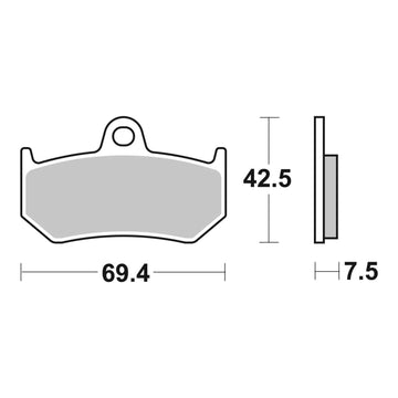 Brembo Prime Brake Pad Sinter Rear 07GR35SP