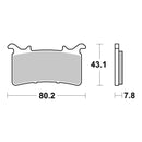 Brembo Upgrade Brake Pad Carbon Ceramic Front 07GR99RC