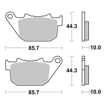Brembo Prime Brake Pad Sinter Rear 07HD14SP