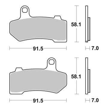 Brembo Prime Brake Pad Sinter Rear 07HD17SP