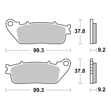 Brembo Prime Brake Pad Sinter Rear 07HO13SP