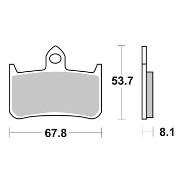 Brembo Xtra Brake Pad Sinter Front 07HO28SR