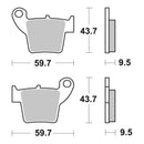 Brembo Upgrade Brake Pad Sinter Rear 07HO48SX