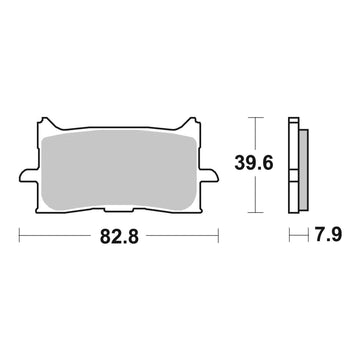 Brembo Prime Brake Pad Sinter Front 07HO62SA