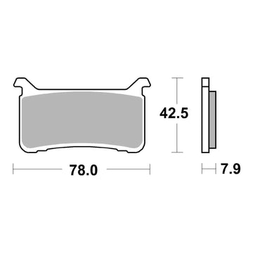 Brembo Prime Brake Pad Sinter Front 07HO63SA