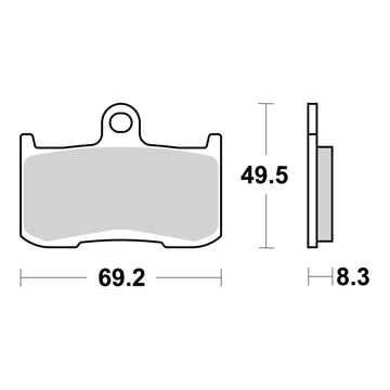 Brembo Xtra Brake Pad Sinter Front 07KA23SR