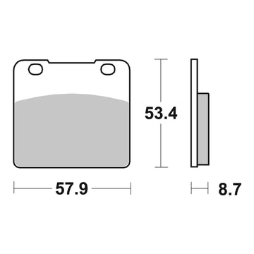 Brembo Prime Brake Pad Sinter Rear 07SU06SP
