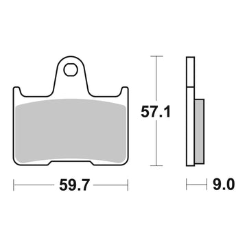 Brembo Prime Brake Pad Sinter Rear 07SU25SP