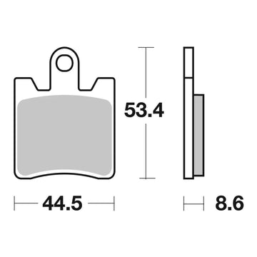 Brembo Prime Brake Pad Sinter Front 07YA09SA