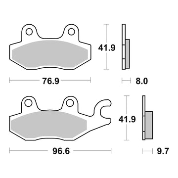 Brembo Prime Brake Pad Sinter Rear 07YA20SP