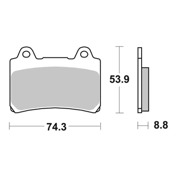 Brembo Prime Brake Pad Sinter Front 07YA35SA