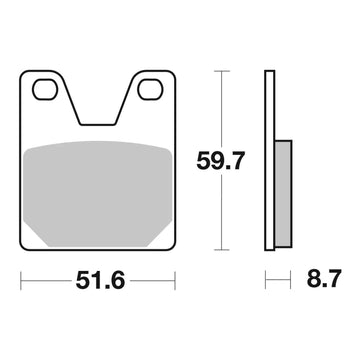 Brembo Prime Brake Pad Sinter Rear 07YA38SP