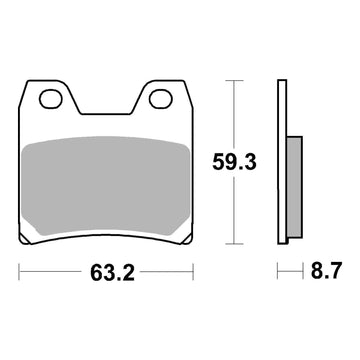 Brembo Prime Brake Pad Sinter Rear 07YA40SP
