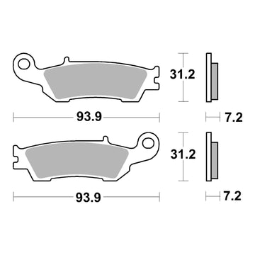 Brembo Upgrade Brake Pad Sinter Front 07YA47SX