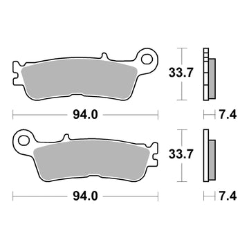 Brembo Prime Brake Pad Sinter Front 07YA55SD