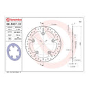 Brembo Prime Brake Disc Serie Oro Rear 68B407C0