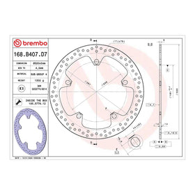 Brembo Prime Brake Disc Serie Oro Front 68B407D7