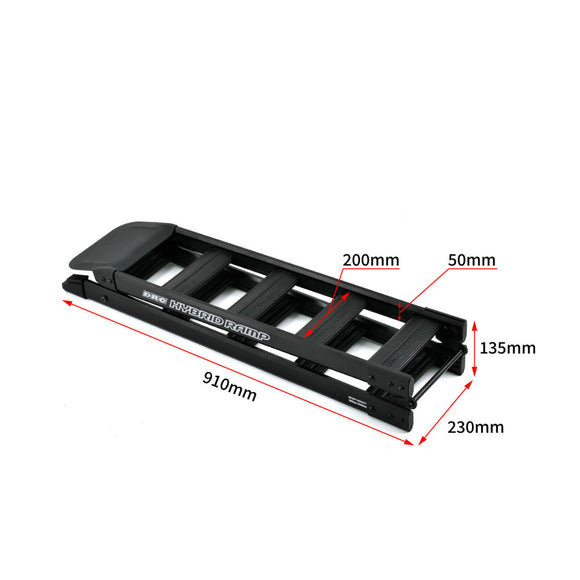 DRC Hybrid Folding Ramp 180cm - Black