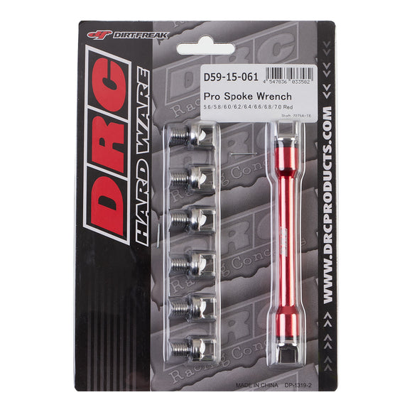 DRC Pro Spoke Wrench 5.6–7.0mm - Red