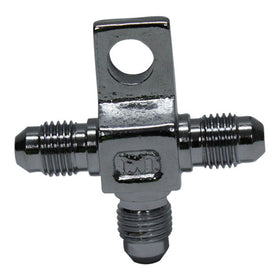 Whites Brake - Line Tee - Steel Chrome