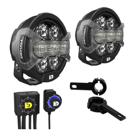 Denali D7 Lighting Bundle with Mounts - Kawasaki KLR 650 S '22+
