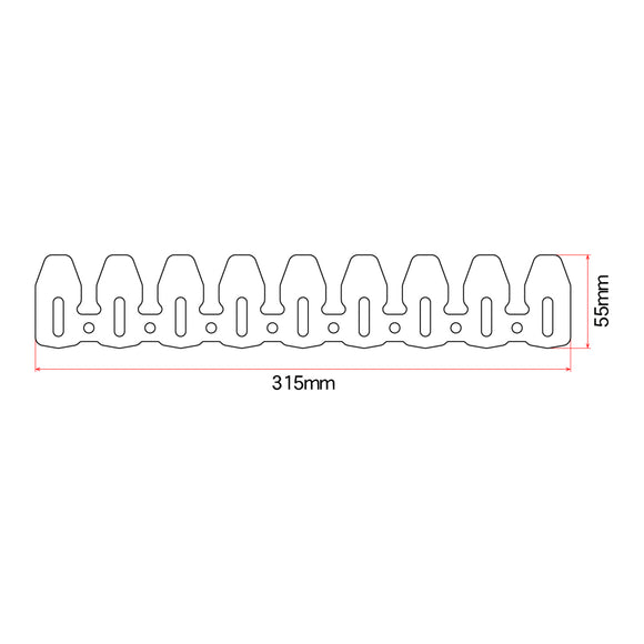 DRC 4-Stroke Universal Exhaust Pipe Guard - Titanium