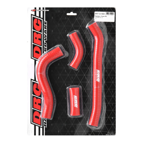 DRC Radiator Hose Kit - Honda CRF250R ('22-) - Red