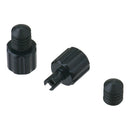 DRC Air Valve Caps with Valve Wrench (2 Pack) - Black
