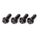 DRC Aluminium M6 Flange Bolts 20mm - Black (4 Pack)