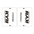 DRC Motion Front Fork Outer Decals- KYB 14 - Clear/Black/White