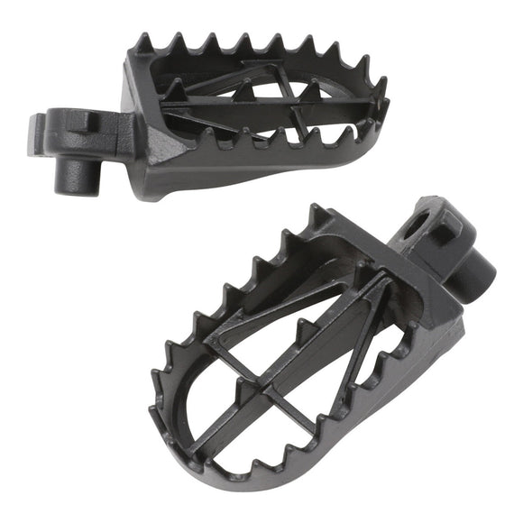 Zeta Wide Chromoly Mid Foot Pegs - Kawasaki KX65 / KX80 / KX85 / KX100