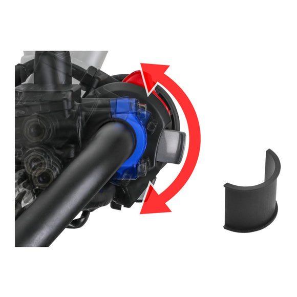 Zeta Rotating Bar Clamp - Clutch Side - Titanium