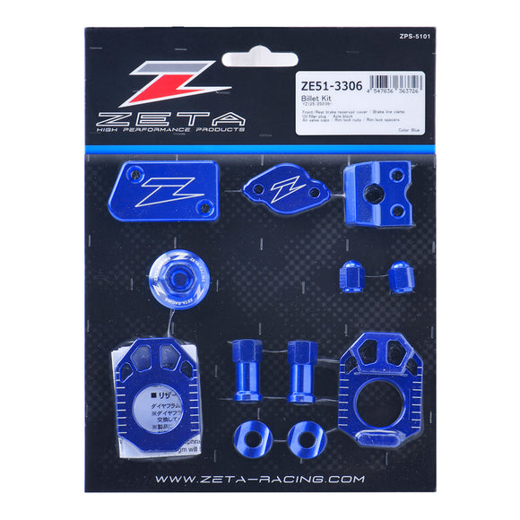 Zeta Billet Kit- Yamaha YZ125/YZ250 '09- - Blue