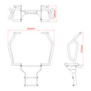 Zeta Pipe Tank Guard- Honda CRF250 Rally/S '21-