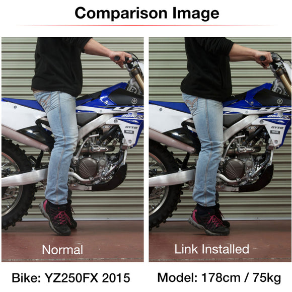 Zeta RSL Low Down Link -30mm - Kawasaki KLX230 - Black