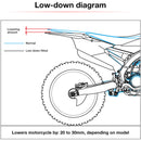 Zeta RSL Low Down Link -30mm - Suzuki DR-Z400S / DR-Z400E / DR-Z400SM - Red