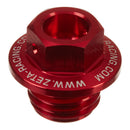 Zeta Oil Filler Plug - Honda CRF250R ('18-) - Red