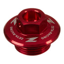 Zeta Oil Filler Plug - Suzuki RM / RM-Z, Yamaha Serow 250 - Red