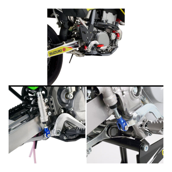 Zeta Rear Brake Clevis- Yamaha Serow 225/250, Tricker - Blue