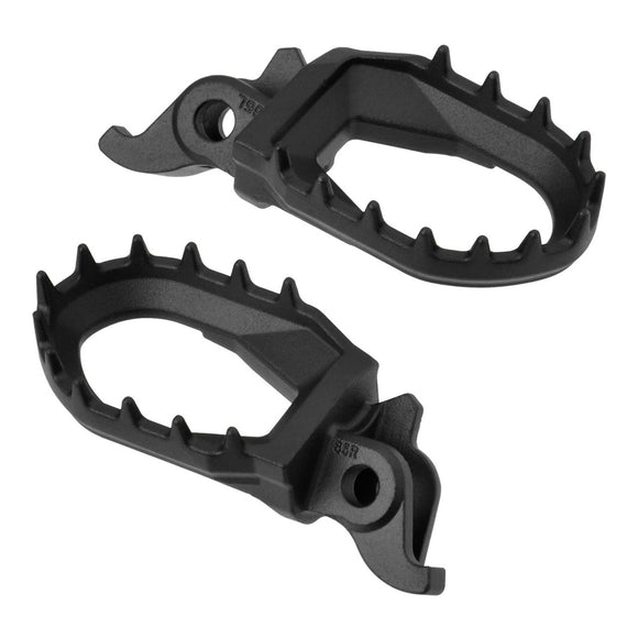 Zeta Max Foot Pegs - Kawasaki KX - Black