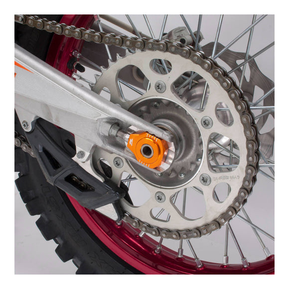 Zeta Rear Axle Block - KTM SX / SX-F (-'12), 85 SX, EXC - Orange
