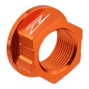 Zeta Axle Nut M22 x 30 P1.5 H17 - Orange