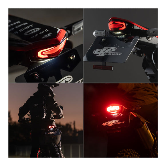Zeta LED Line Tail Holder Kit- Honda CRF450L '19-, CRF450RL '21- - Red